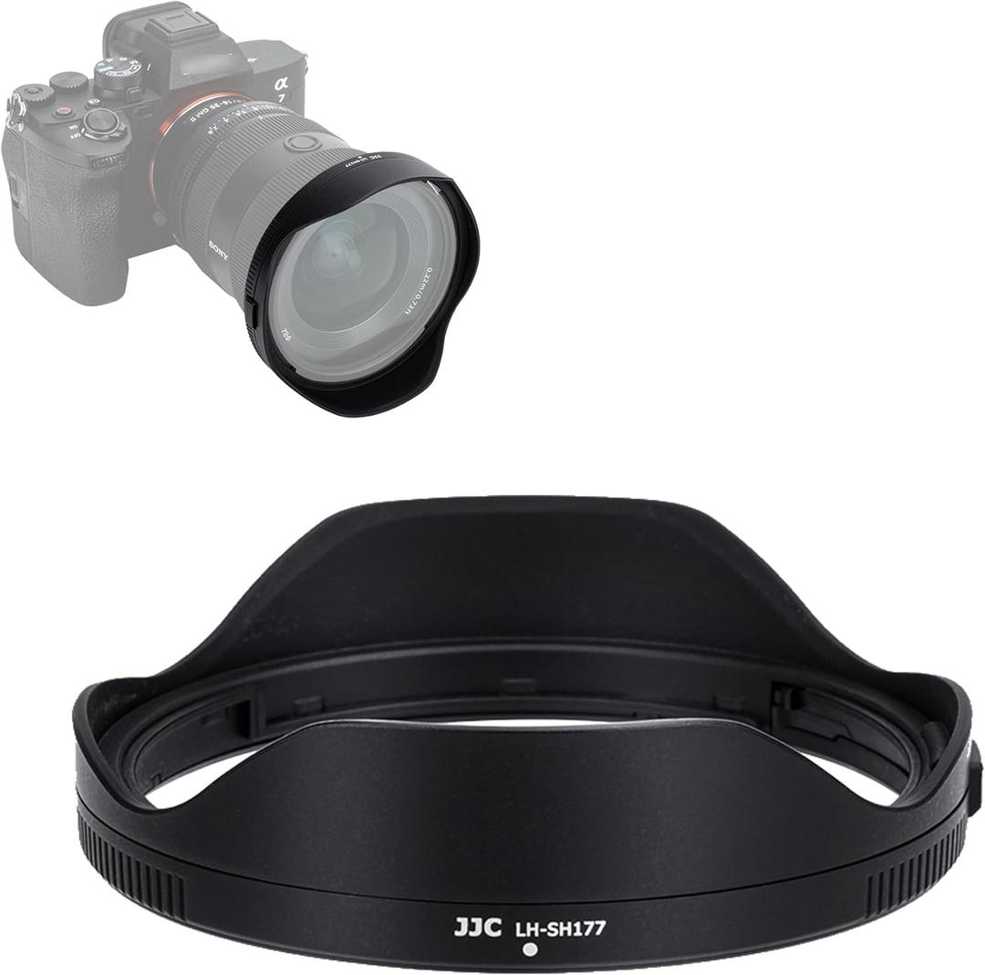 JJC ALC-SH177 Bayonet Reversible Lens Hood Shade for Sony FE 16-35mm f/2.8 GM II Lens SEL1635GM2, Replaces Sony ALC-SH177 Lens Hood, Allows to Attach 82mm Filter & Lens Cap
