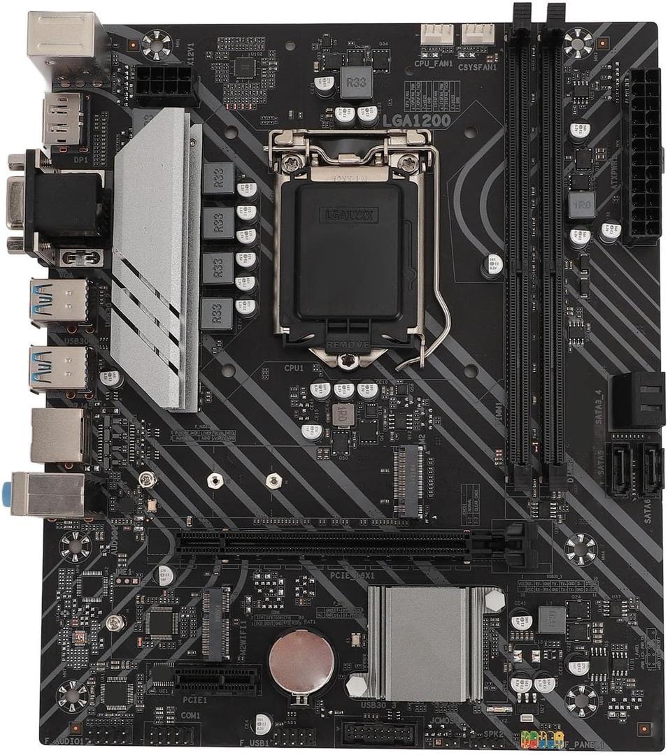 USB 3.2 Gen1 Gaming Motherboard, Z490 GAMING PLUS Gaming Motherboard Supports 10th, 11th Generation for Core with 225x190mm ATX Type Motherboard for LGA 1200 Slot