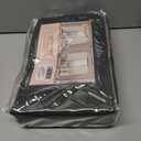 ANRODUO Rod Pocket and Back Tab Pleated Blackout Curtains with Hooks, Rings, Grey Curtains 94 Inches Long 2 Panels, Thermal Insulated Room Darkening Living Room Bedroom Curtain, 42x94 Inches