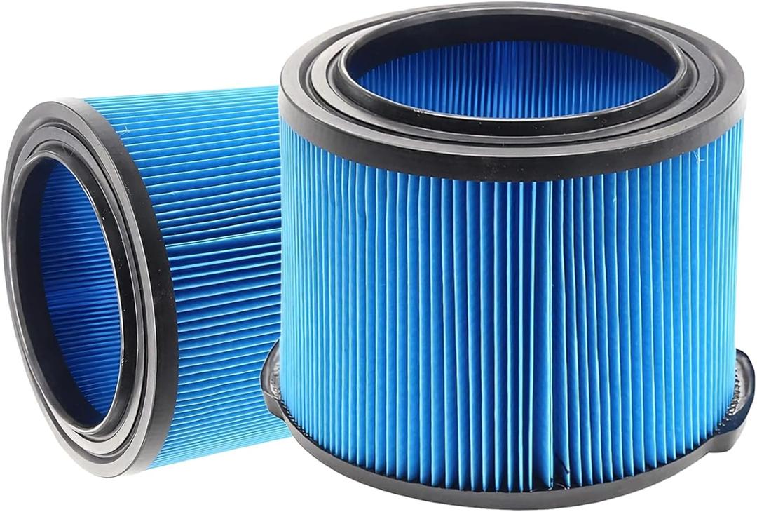 2 Pack VF3500 Replacement Filter for Ridgid Wet Dry Vac, 3-Layer Fine Dust Filter Compatible with WD4070 WD4522 WD4050 WD3050 WD4080 4000RV 4500RV Vacuum, Washable & Reusable