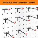 2in 25Pcs Pegboard Hooks for Hanging - Peg Board Organizer Accessories Fit New Metal Peg Board Storge Tool