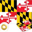 Maryland Flag 3x5 FT Outdoor, MD Flag Embroidered Cross Heavy Duty Outside