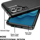 for Galaxy S25 Ultra Case [Shockproof] [3-Layer] [Without Screen Protector] Full Body Protection Rugged Heavy Duty Cover Case for Galaxy S25 Ultra 5G,Black