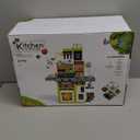 Letapapa Kids Play Kitchen Set, Kitchen Toys with Realistic Sound & Light, Cooking Stove, Sink, Play Food and Kitchen Accessories, Kitchen Playset Gifts for Toddlers Girls Boys