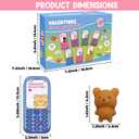 28 Pack Valentines Day Gifts for Kids School, Animal Mochi Squishies with Greeting Cards, Classroom Exchange Party Favors, Stress Relief Fidget Toys, School Prize Supplies