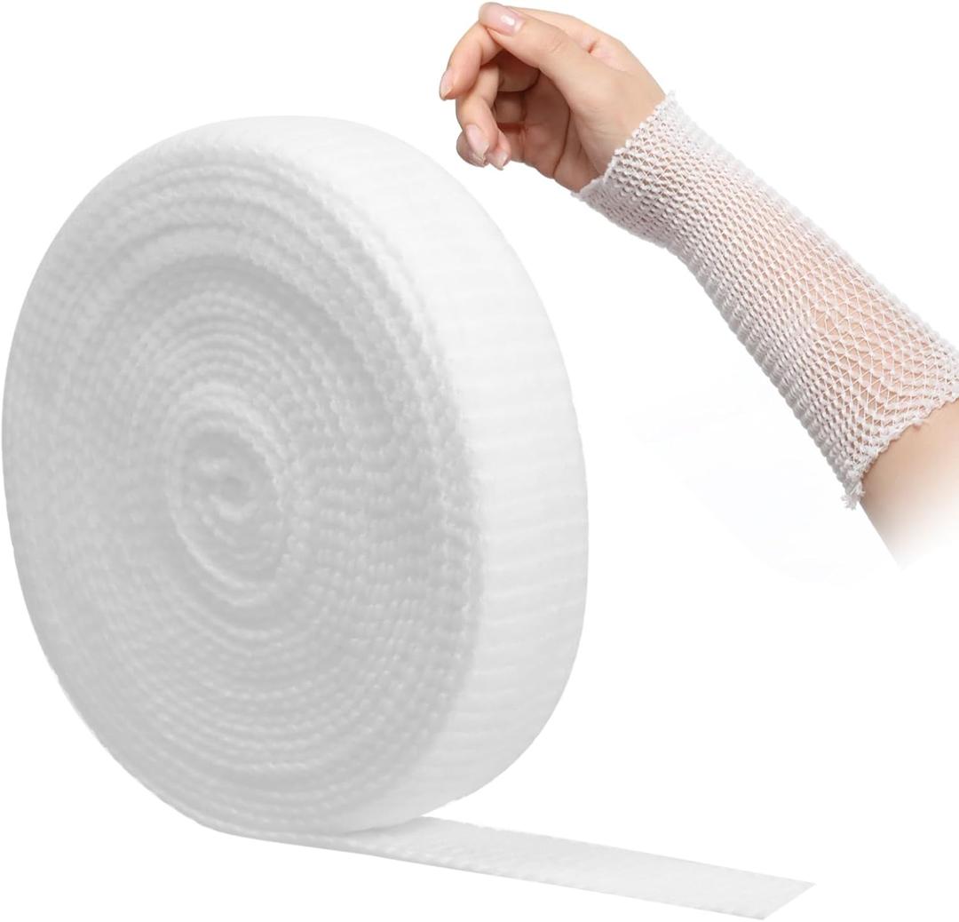 Tubular Stretch Gauze Bandage Size 4 Elastic Cotton Wrap Netting Support Retainer for Arms Lower Legs 1.2in5.5yd