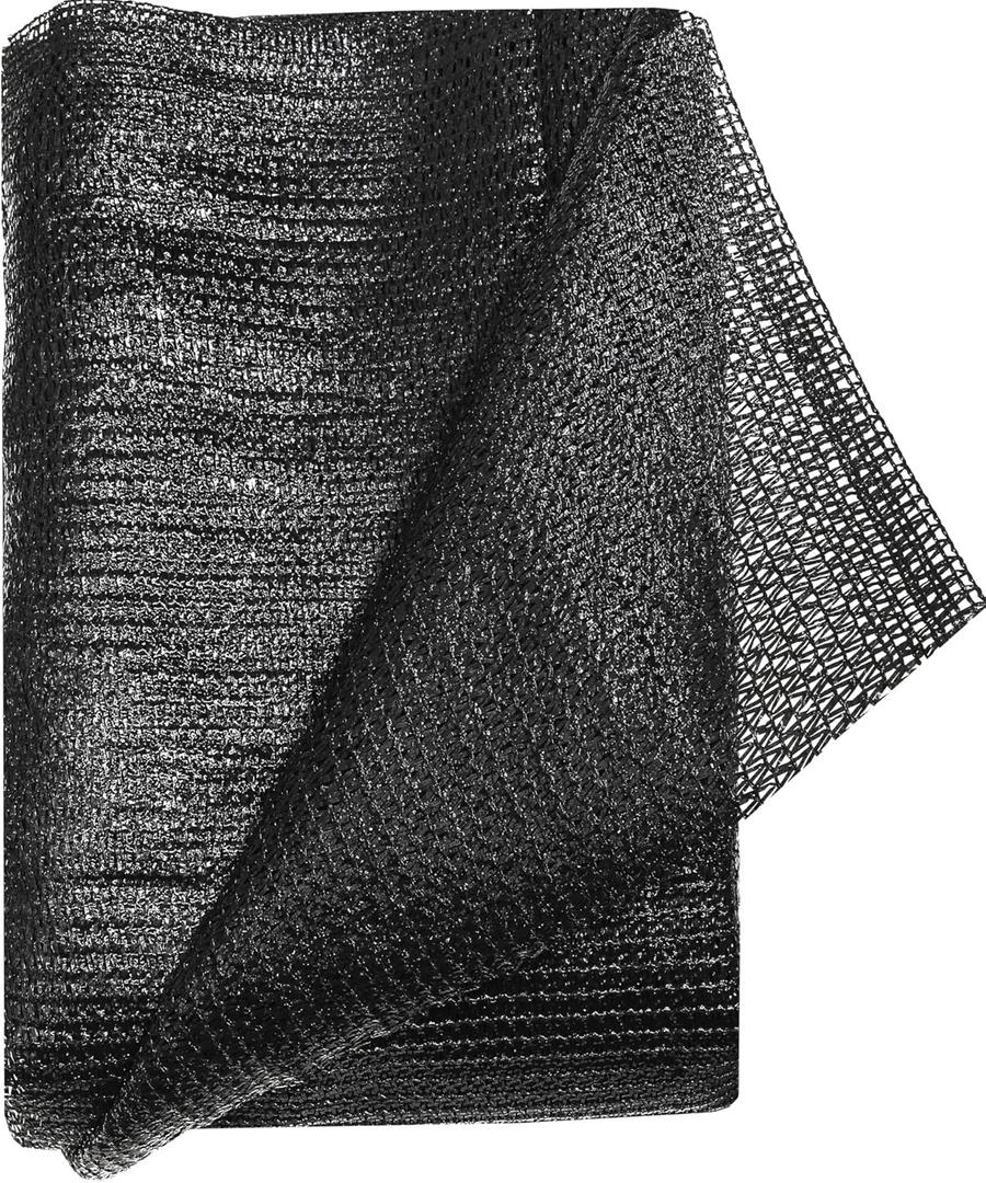 e.share Shade Cloth, 40%-50% Sunblock UV Protection, 10 FT X 10 FT, Black Sun Mesh Net for Garden Plant Cover,Flowers,Greenhouse,Patio,Vegetables,Chicken Coops