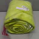 uxcell Flannel Fleece Blanket Queen Size - Soft Lightweight Plush Microfiber Bed Blanket for Sofa or Couch, Machine Washable Blankets Fleeces, Chartreuse 78x90 Inch Green Queen