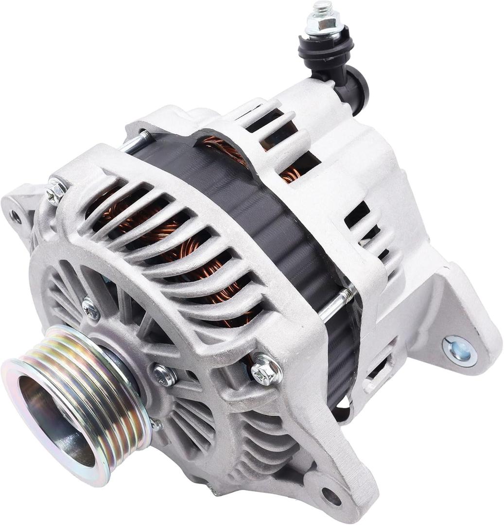 11058N Alternator Compatible with Subaru Impreza 2004-2010, Forester 2006-2010 & Saab 9-2X 2006, 2.5L, 12V 90A 5-Groove Pulley Clockwise, Replace# 23700AA380, 23700AA420, 23700AA540, A002TB3091