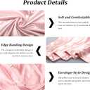 Satin Pillowcase for Hair and Skin, Soft and Cooling Similar to Silk Pillow Cases Queen Size Set of 2 with Envelope Closure Gift for Women Men Beauty Sleep, 20x30 Inches, Pink