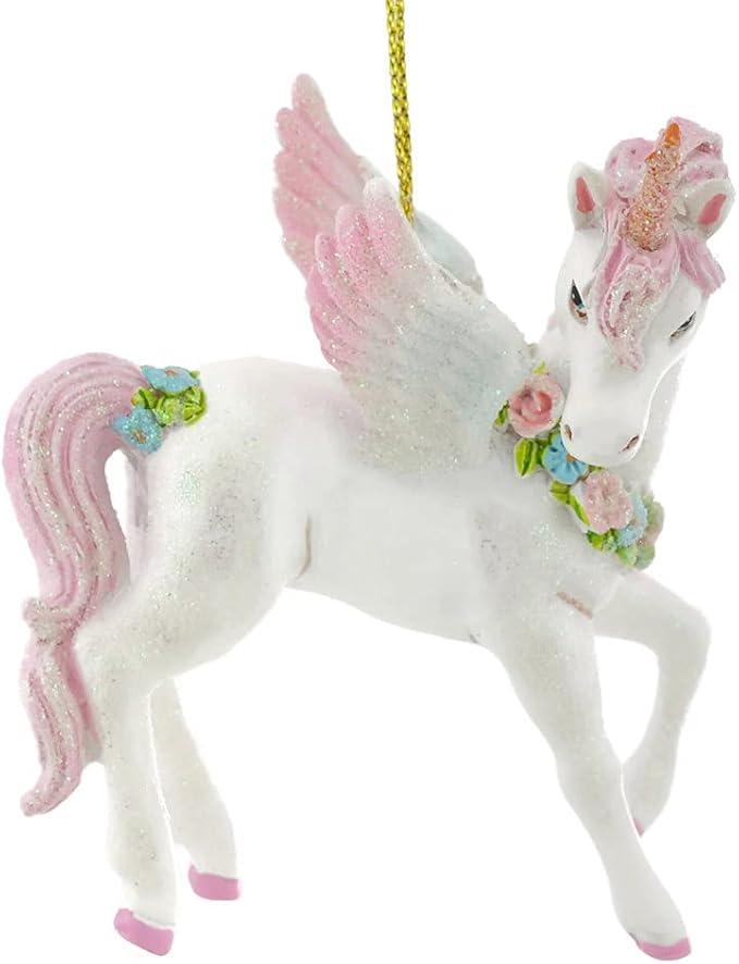 Kurt Adler 3.5" RESIN UNICORN ORNAMENT