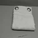 NICETOWN White Sheer Linen Curtains for Living Room 84 inch Length 2 Panels Set, Grommet Semi Sheer Privacy with Light Filtering Flax Window Treatments for Bedroom, W52 x L84