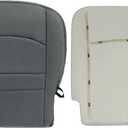 SecosAutoparts Driver Side Bottom & Foam Cushion Replacement Cloth Seat Cover Gray Compatible with Dodge Ram 1500 2500 3500 4500 5500 2013 2014 2015 2016 2017 2018