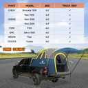 Umbrauto Truck Bed Tent with Awning: 6.4-6.7FT PU3000mm Waterproof Tailgate Pickup Truck Tents, Easy Set-up for 2 Person, Fits Full Size Short Bed, Chevy, Dodge, Ford, GMC, Blue