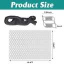 16.4 x 9.8 Ft 160 Sq ft Gravel Ground Grid, 2 Inch Depth Geo Grid Driveway Stabilization Grids, Gravel Geocell Retainer Grid for Garden Landscaping Parking Lots Driveways Slopes