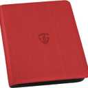 Toploader Binder,Holds 216 Toploaders,9 Pocket Top Loader Binder with Sleeves for 3"x4" Rigid Toploaders Hard Cases,Top loader Binders for TCG, MTG Card Binder, Trading Cards Binder (RED)