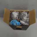 FORLIM 2-Speed Electric Salt And Pepper Grinder Set, External Rotation To Adjust Coarseness, Rechargeable Aluminum Alloy Pepper Mill With Base, One-Button Automatic Grinding, Washable Container