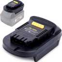 Biswaye ML18DL Battery Adapter Converter, Compatible with Mil-Waukee 18V Lithium Battery 48-11-1850 to Replacement for De-Walt 20V MAX Battery DCB200 DCB206, Compatible with De-Walt 20V MAX Tools
