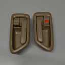 FAERSI 2Pcs Interior Door Handles, Front Rear Driver & Passenger Side Replacements for 1997 1998 1999 2000 2001 Toyota Camry, Replaces# 69206-AA010-E0, 69205-AA010-E0, Beige/Tan