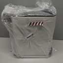 TIPGO Slim Bathroom Trash Can with Lid Soft Close, Step Pedal, 6 Liter / 1.6 Gallon Stainless Steel Trash Bin, Small Garbage Cans for Bedroom, Office, Kitchen (White)