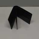 Swallowmall AirTag Wallet Mens RFID Blocking Genuine Bifold Leather Wallets for air tag Men's Wallet with 1 ID Window 15 Card Slots (Airtag Not included) BlackStripe-172AT