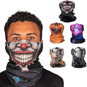 S A Company 5-Pack UV Face Shield | UV 30+ Multipurpose Neck Gaiter Balaclava for Adults  Spooktacular