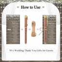 Dunzoom 50 Sets Wedding Favors for Guests Love Ballpoint Pens with Thank You Bulk Cards Bridal Shower Favors Bridal Shower Gifts for Party Supplies