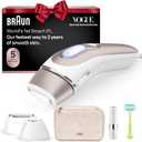 Braun Smart IPL, Vogues Best Hair Removal Device, Skin iExpert Pro 7: at Home Laser Hair Removal, Permanent Visible Hair Reduction, Free App, Venus Razor, 2 Smart Head, Facial Trimmer, IPL7219 (White/Bronze New)