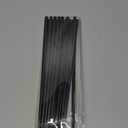 Chopsticks - 10 Pairs Reusable Fiberglass Alloy Chopstick Set, Dishwasher Safe (Pure Black) (A)