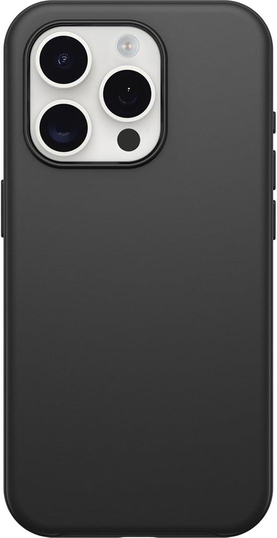 OtterBox iPhone 15 Pro (Only) Symmetry Series Case - Black, Snaps to MagSafe, Ultra-Sleek, Raised Edges Protect Camera & Screen