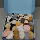 Niceup 24PCS Adopt a Puppy Party Favors Kids Mini Plush Dog Non-candy Easter Basket Stuffers Bulk Stuffed Animals Dog Paw Adoption Pet Doll Toys Birthday Party Goodie Bag Fillers Classroom Reward Gift, Small