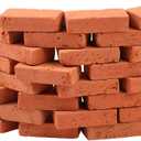 200 Pcs 1/16 Miniature Bricks,Mini Red Brick Stone,Model B-Rick,Mini Artificial B-Rick,Premium Clay Bri-CKS,DIY Fake Bri-CKS,Lifelike BRIC-k Ornament,for Dollhouse Decoration,Handmade Craft