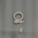 Easter Bunny Napkin Rings Set of 6, Porcelain Rabbit Napkin Ring Holders, White Bunny Napkin Rings for Easter, Spring Party, Banquet, Dinner, Wedding Table Decor