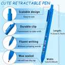 2 x 6-Pack Taylor Neutral Pens - Music Lovers Gift Set, Retractable Pens for Journaling and Note Taking, Taylor Gifts Merch,School Supplies for Teachers & Students (Multicolor)