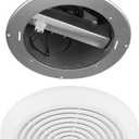 V2262-50 7 Inch Bathroom Exhaust Fan, 50 CFM Quiet Bathroom Vent Fan, 1.0 Sones Low Noise Fans for Ceiling, Kitchen Exhaust Fan, Garage Ceiling Fan for Mobile Home, Laundry
