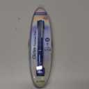 WRITECH Clictek Fountain Pen Retractable: Blue Ink Medium Nib Transparent Barrel, Gift Set Includes 5 Ink Cartridges for Smooth Writing No Leaking