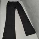 HBER Low Rise Flare Pants for Women Bell Bottom Black Bootcut Leggings Y2k, XS