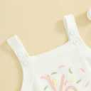 Infant Baby Girl Sleeveless Knit Romper Half and One Birthday Outfit Cute Baby Girl Summer Clothes 3-6 months  (White, Half)