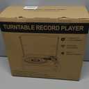 Vinyl Record Player with Speakers Vintage Turntable for Vinyls Records Belt-Driven Turn Table Support 3-Speed, Wireless Playback, Headphone, AUX-in, RCA Line LP Phonograph for Sound Enjoyment Black