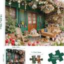 Garden Retreat Puzzles for Adults 1000 Pieces,Challenging Jigsaw Puzzles for Adults,Difficult Impossible Puzzle for Family Game Night,Recycled Paper Jigsaw Puzzle,Gifts for Boys Girls