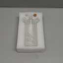 2 in 1 Olive Oil Vinegar Dispenser Cruet, Clear Glass Vinegar and Oil Bottles, Double Pourer Spout Oil Dispenser Bottle for Kitchen Cooking Container (8.1 Ounces)