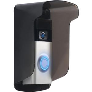 Doorbell Rain Covers for Outside,Grey Plastic Protector Cover,Access Control Keypad Shield,Sun Shade,Compatible with Most Door Access Attendance Machine and Video Doorbell