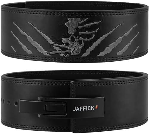 Jaffick Lever Lifting Belt – Power 10mm Extreme Heavy Duty Genuine Leather Lower Back Support for Squats, Bench Press, Deadlifts Bodybuilding Weightlifting Powerlifting for Men & Women
