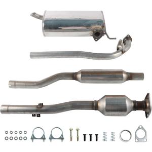 Catalytic Converter Resonator Exhaust Muffler Direct Compatible with Mitsubishi Outlander 2014 2015 2016 2017 2018 2.4L High Flow Design