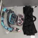 Aegend Snorkeling Gear for Adults Youth Kids, Snorkel Mask with Top Dry Valve - Panoramic View Anti-Leak and Anti-Fog with Mesh Bag for Snorkeling, Scuba Diving, Freediving & Swimming (2PACK-Green & Pink)