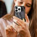Vintage Scary Halloween Black Cat Phone Case Fit for iPhone 13 Pro Shockproof Designed Funky Art Cute Print Phone Case Cover for Boy Girl Men Women