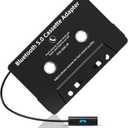 Mersoco Car Audio Bluetooth Cassette Receiver, Tape Player Wireless Bluetooth 5.0 Cassette Aux Adapter with Hands-Free Calling (Black)