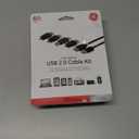 GE 3390127 6 ft. 4 in 1 USB Cable Kit44; Black