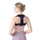 Alsoay Posture Corrector for Women and Men, Adjustable Upper Back Brace for Clavicle Support, Back Straightener Providing Pain Relief from Neck, Back, and Shoulder
