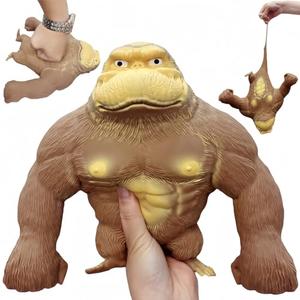 YJHWLF Stretchy Glue-Sand Filled Rubber Gorilla, Soft Decompression Doll, Squishy Monkey, High-Elastic Stretchable, Decompression Toy for Adults and Children